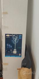 albero di natale led innevato