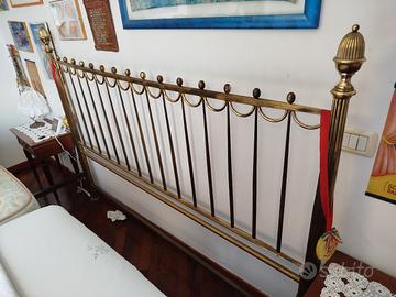 cornice letto in ottone