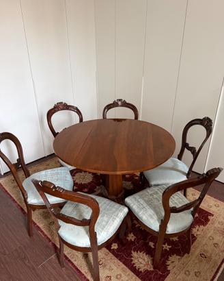 TAVOLO PIEGHEVOLE + 6 SEDIE