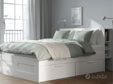 Letto contenitore  con testiera