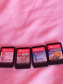 NINTENDO SWITCH 4 GIOCHI LEGO NO BOX 