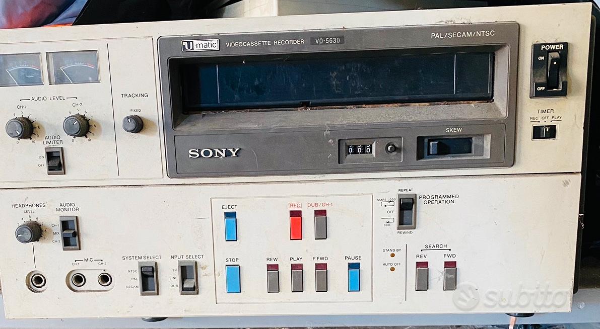 Sony videocassette recorder VO 5630 - Audio/Video In vendita a Vercelli