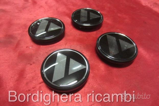 Nero / argento Mercedes Benz Cerchi Centrali Coprimozzo Badge 60mm 4 Pz Per  W202 W203 W204 W208 W210 W220 W221