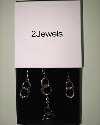 completo bracciale e orecchini donna 2Jewels 