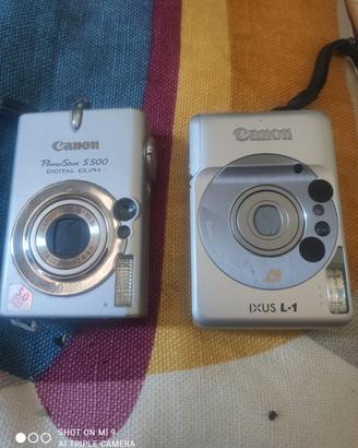 Due fotocamere Canon ixus l-1 e digital elph