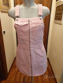 ABITO SALOPETTE ROSA MOSCHINO JEANS TG 42 NUOVO