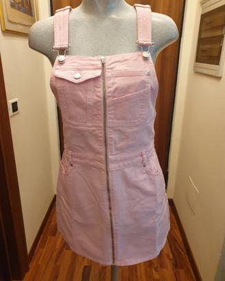 ABITO SALOPETTE ROSA MOSCHINO JEANS TG 42 NUOVO