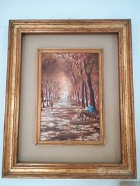 Quadro paesaggio autunnale