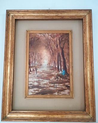 Quadro paesaggio autunnale