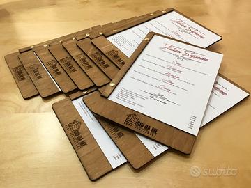 Portamenu in legno personalizzati