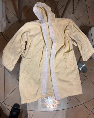 Accappatoio per bambino o bambina giallo