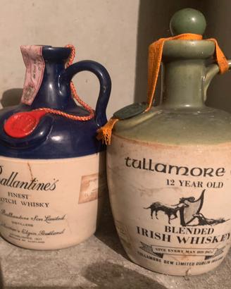 Wiskey Ballantines Tullamore anni 60/70