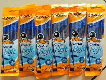 N°6 Confezioni BIC CRISTAL SOFT da 4 Pezzi 