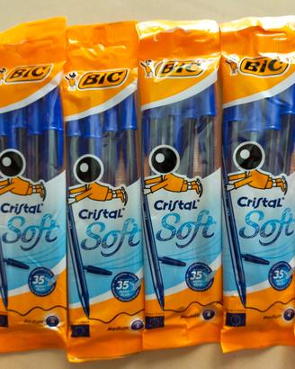 N°6 Confezioni BIC CRISTAL SOFT da 4 Pezzi 