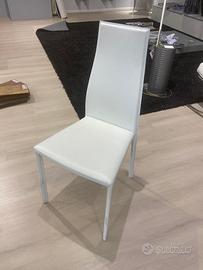 Sedia in pelle bianca originale  Cattelau