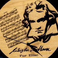 orologio da parete BEETHOVEN - in legno