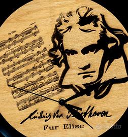 orologio da parete BEETHOVEN - in legno
