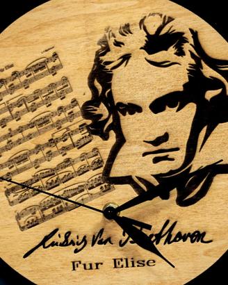 orologio da parete BEETHOVEN - in legno