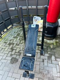 Panka con manubri e bilanciere