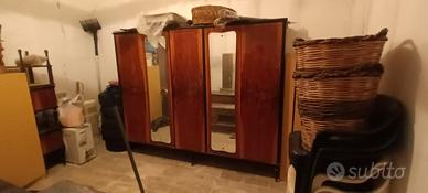 Armadio + cassettiera  anni 50