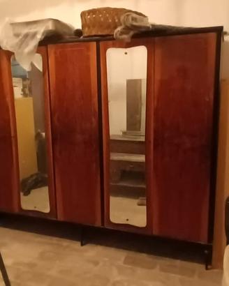 Armadio + cassettiera  anni 50
