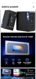 Intel NUC i5 16gb+256 espandibile con hard disk m2