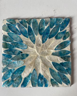 Sei sotto bicchieri in madre perla