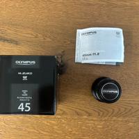 Olympus M.Zuiko Digital Obiettivo 45mm 1:1.8