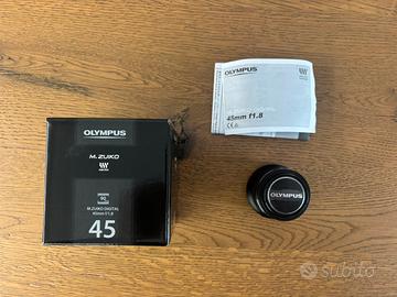 Olympus M.Zuiko Digital Obiettivo 45mm 1:1.8