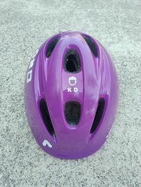 Casco viola bicicletta 