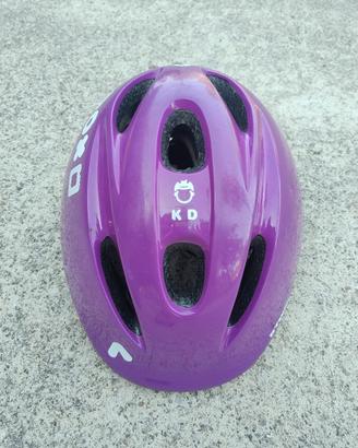 Casco viola bicicletta 