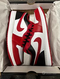 Air Jordan 1 Low white/gym red/black tg 46/12