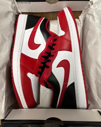 Air Jordan 1 Low white/gym red/black tg 46/12