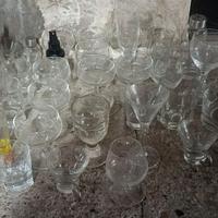 Lotto vecchi bicchieri calici