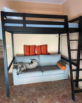 Letto a castello + materasso IKEA (come nuovo)