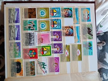 lotto n. 28 francobolli nazioni unite 