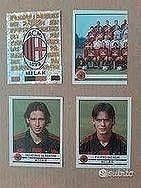 Set 4 figu Milan album calciatori panini 2001/02
