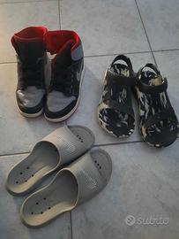 scarpe ciabatte Nike e sandali Teva 