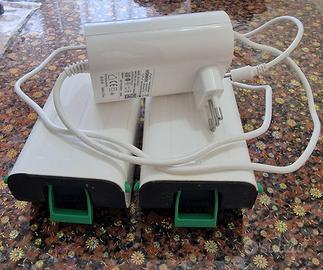 caricabatteria con 2 batterie per folletto vb100
