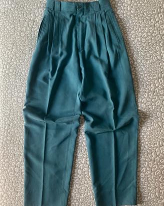 Pantaloni Sartoriali Pal Zileri Vintage 100% Seta