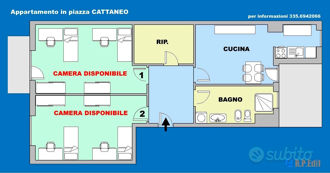 2 stanze doppie in Santa Rita, foto 2 di 6