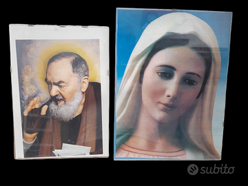 Set di due quadri religiosi