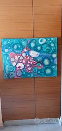 Opera astratta di Piero Roca - dipinto su tela