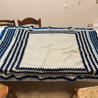 Coperta lana fatta a mano uncinetto