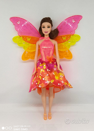 Bambola Barbie con ali Nori fata vintage farfalla