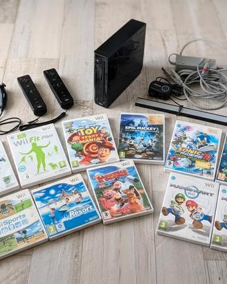 Nintendo Wii nera completa +  giochi