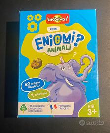 Gioco di carte. Enigmi mondo animale