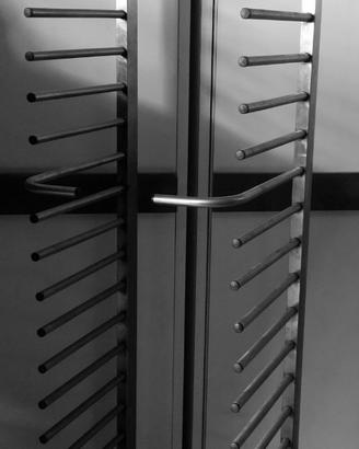 Carrello portavivande professionale in acciaio