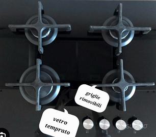 piano cottura a gas vetro temprato Ikea