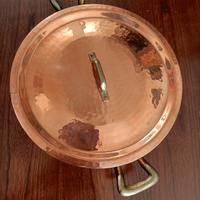 Casseruola in rame 28 cm nuova